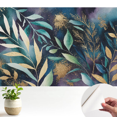 Frunze botanice pe un fundal întunecat