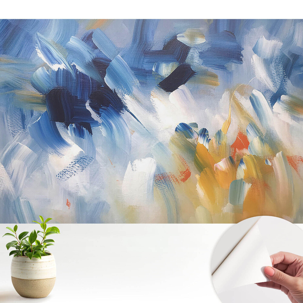 Abstractizarea tușelor de pensulă colorate