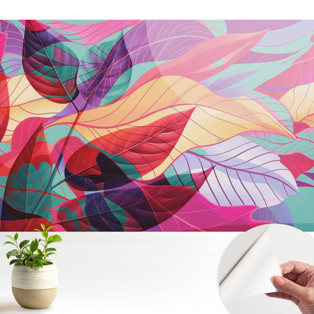 Frunze colorate într-un stil abstract