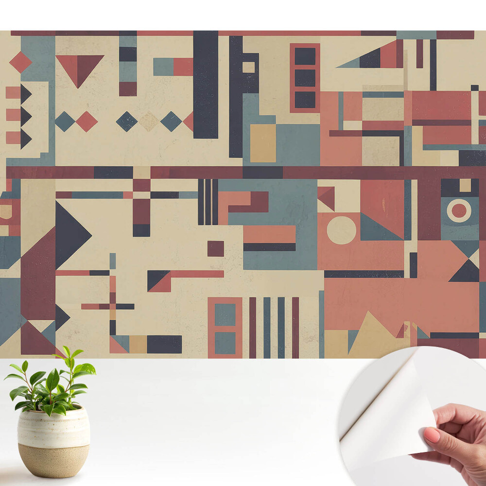 Forme geometrice și culori vibrante