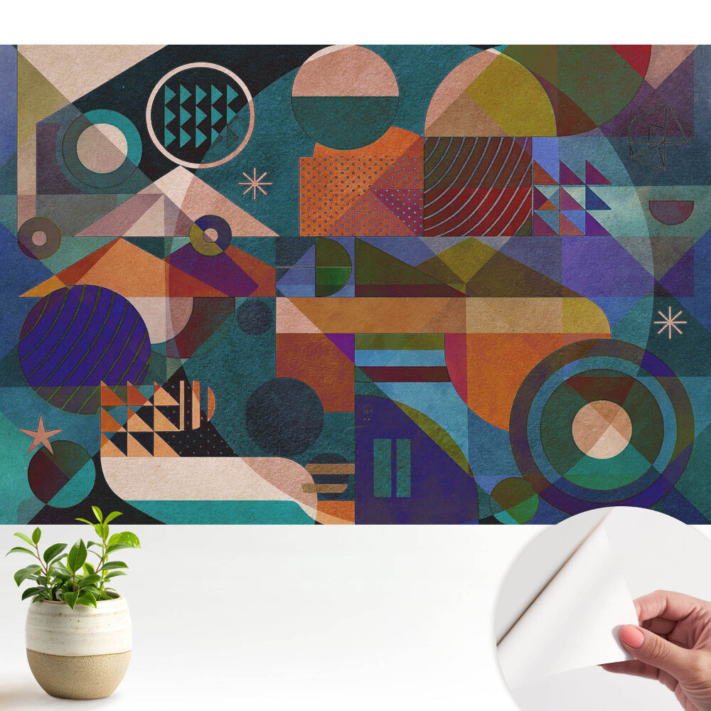 Abstracție geometrică colorată