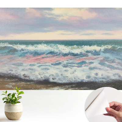 Valuri ale mării în culori pastelate