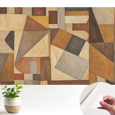 Forme geometrice în culori calde