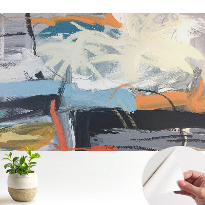 Compoziție abstractă cu o dinamică a culorilor