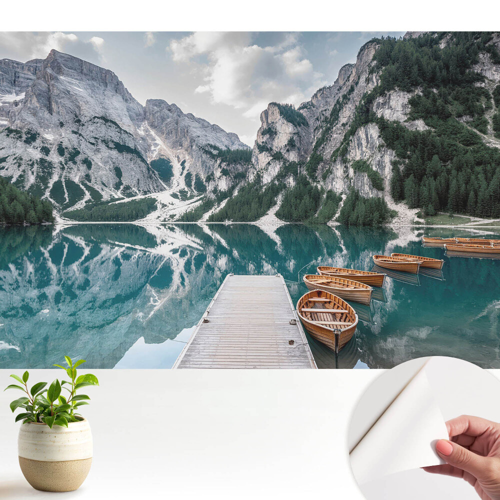 Relaxare lângă un lac de munte