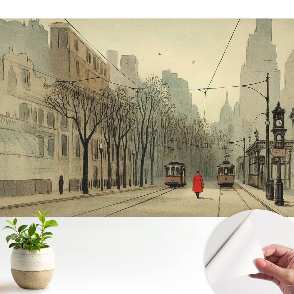 Simetrie clasică de dimineață de toamnă a orașului