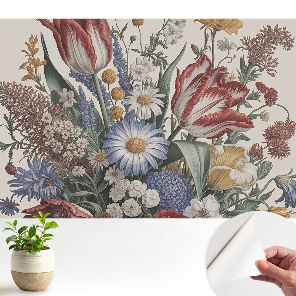 Un aranjament floral colorat într-un stil clasic