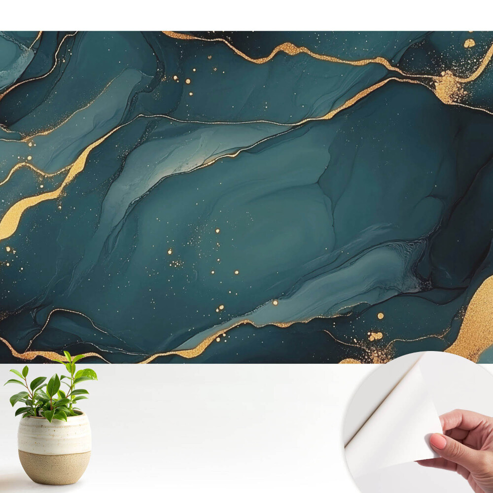 Abstracție elegantă în tonuri de albastru închis