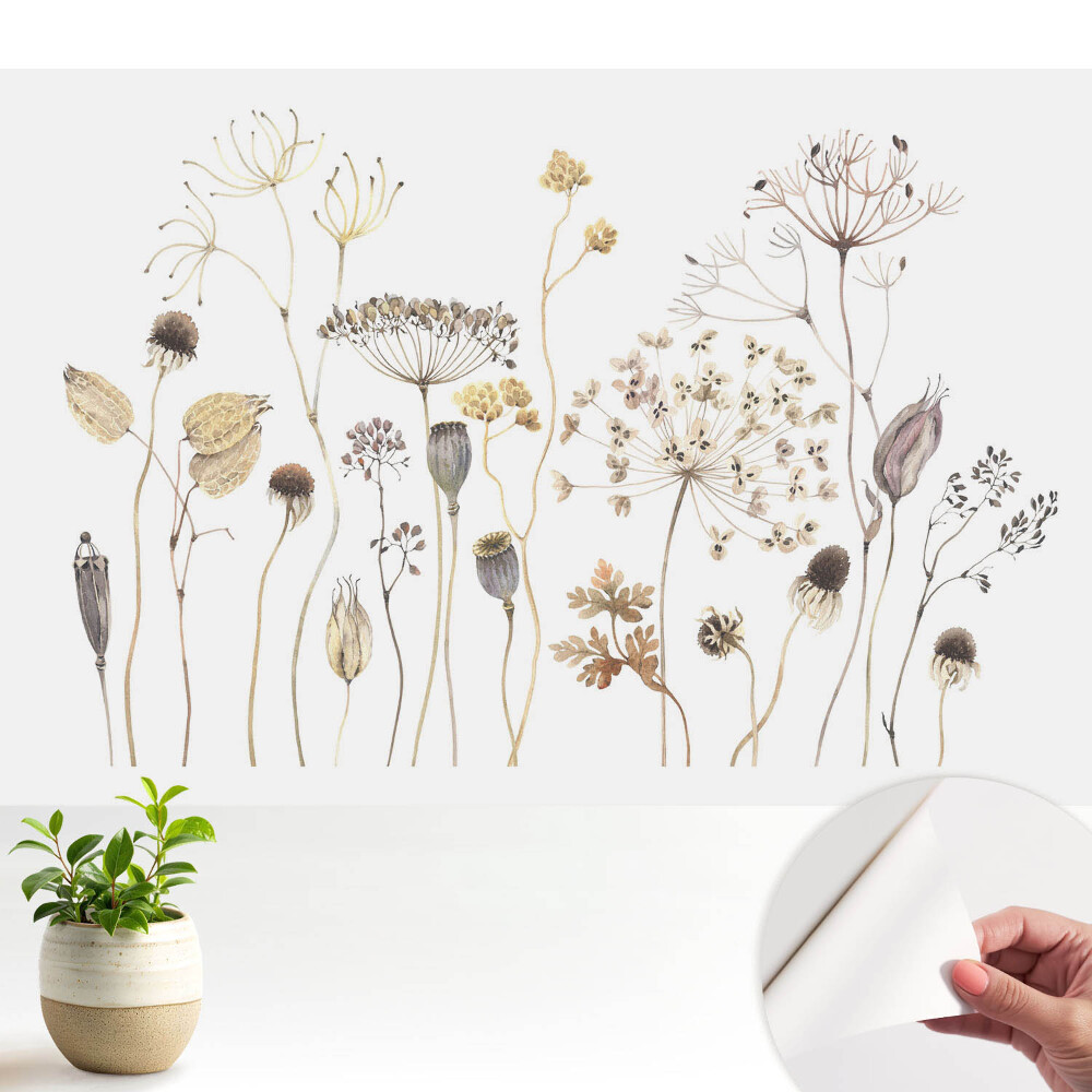 Compoziție rustică cu plante uscate