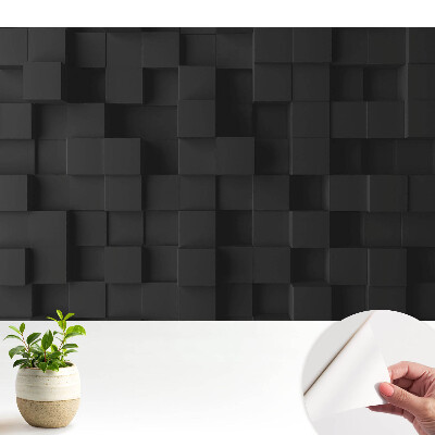 Forme cubice negre pentru perete