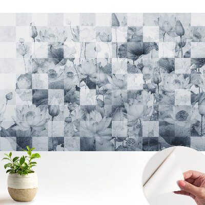 Flori de lotus moderne în stil geometric