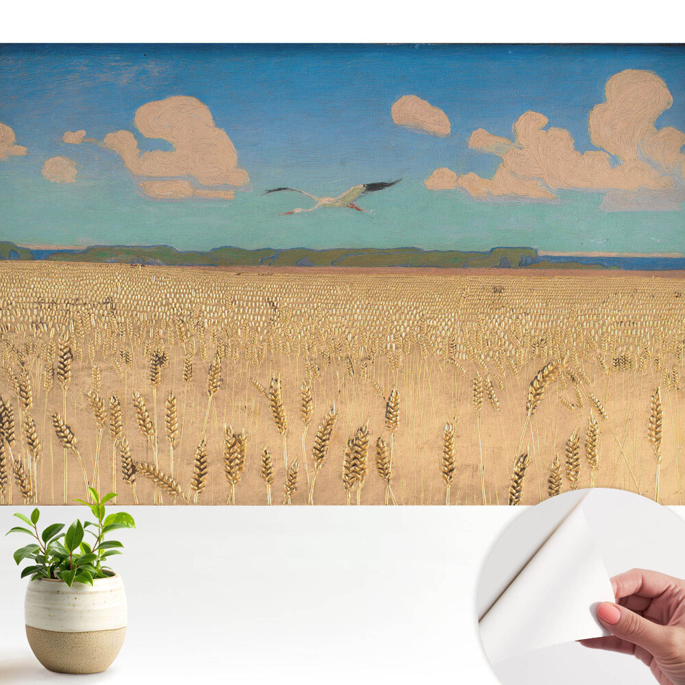 Un câmp de grâu sub cer