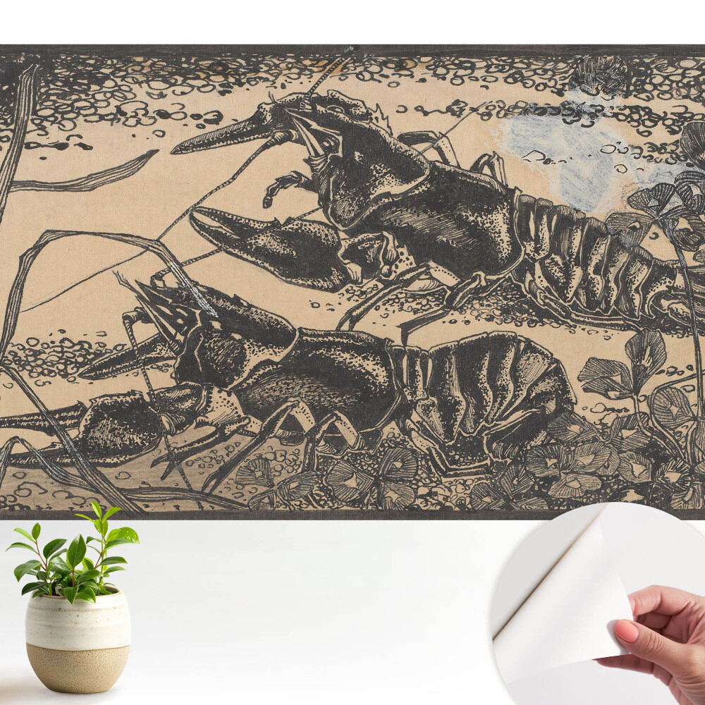 Raci și plante acvatice într-un stil clasic