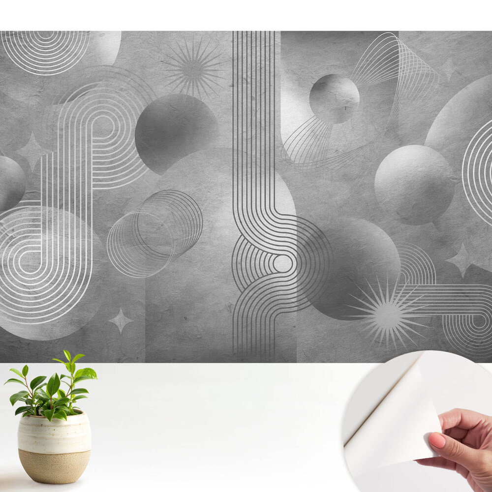 Modele geometrice în nuanțe de gri