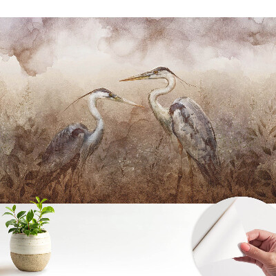 Două cocori în culori delicate