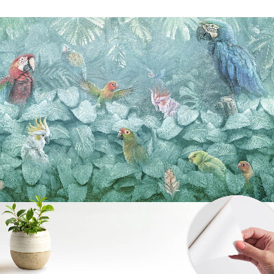 Papagali colorați în jungla tropicală