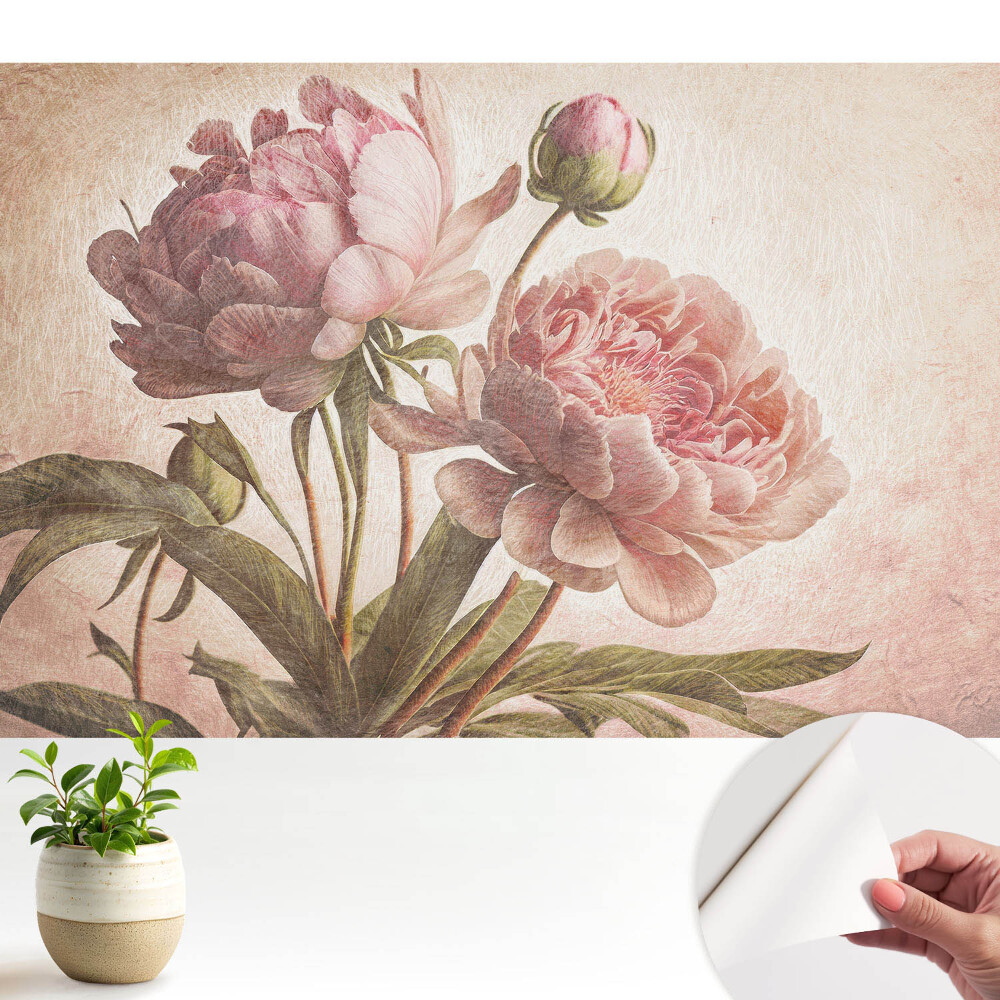 Flori de bujor într-un stil clasic