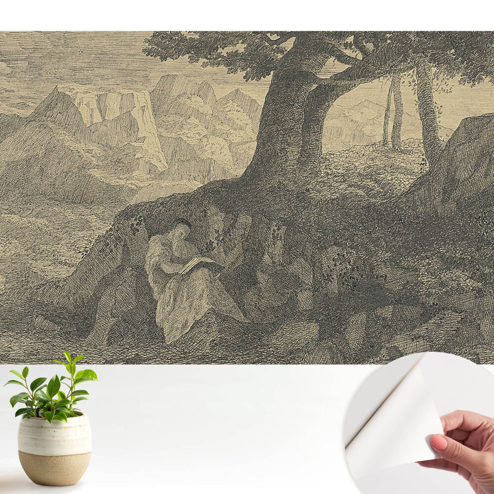 Citirea unui peisaj atmosferic sub un copac