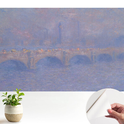 Podul cețos în stil impresionist cu accente nostalgice