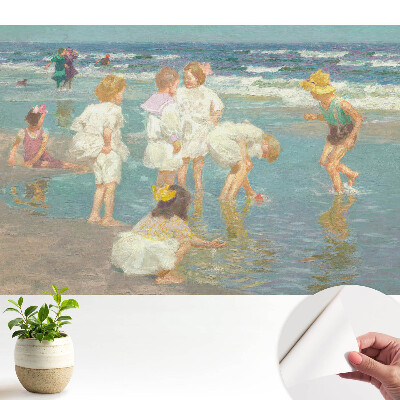 Copii la malul mării în anii copilăriei