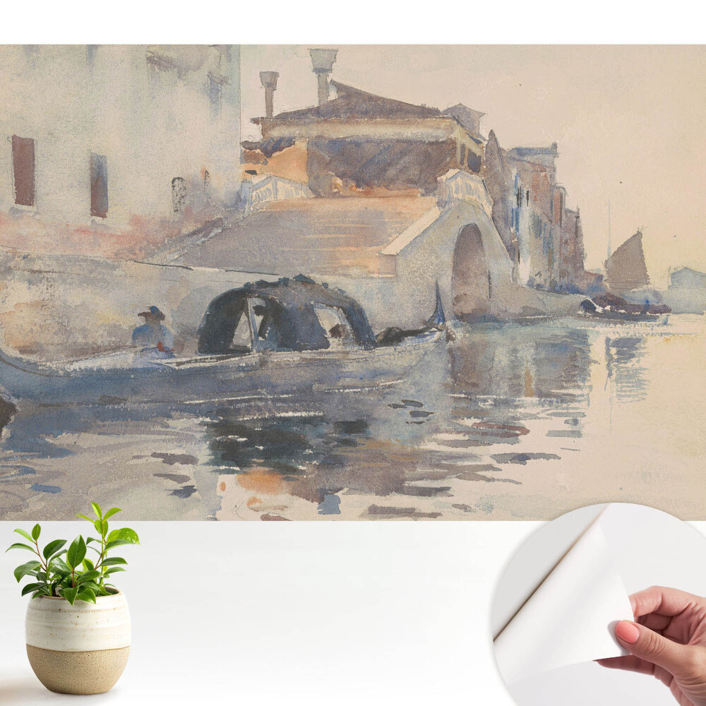Peisaj în acuarelă, Veneția, armonia apei