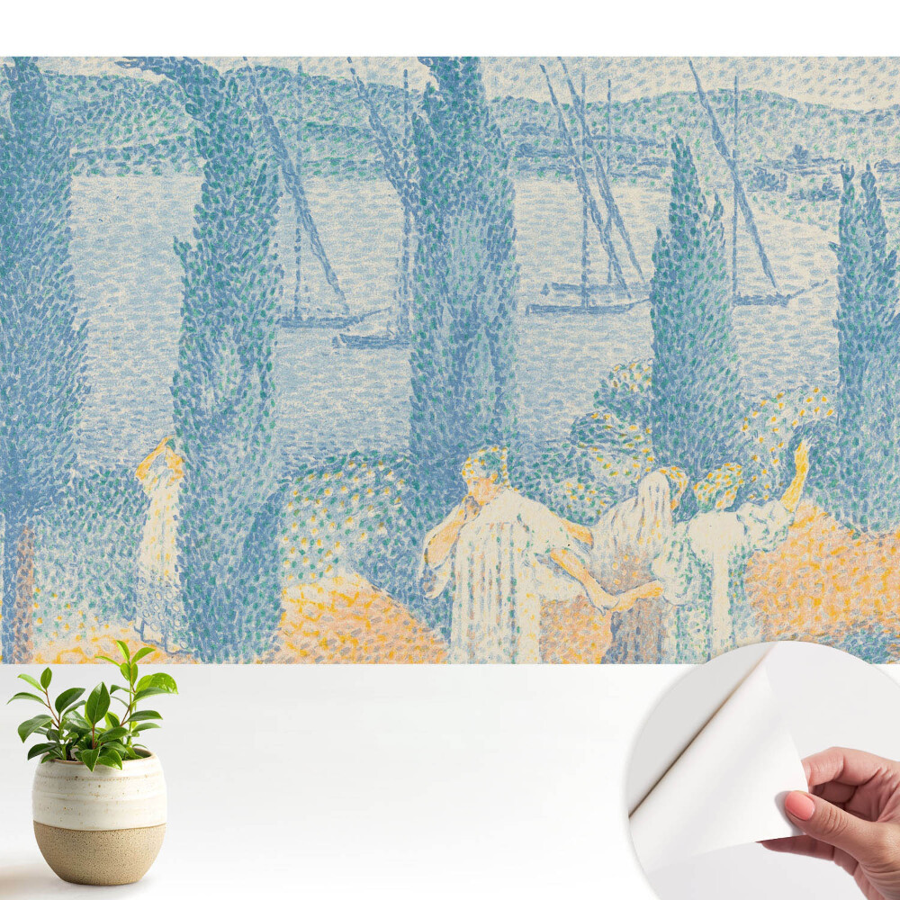 Peisaj cu copaci lângă lac