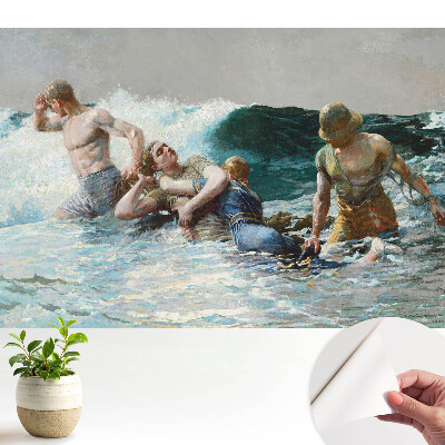 Lupta dramatică împotriva valurilor mării