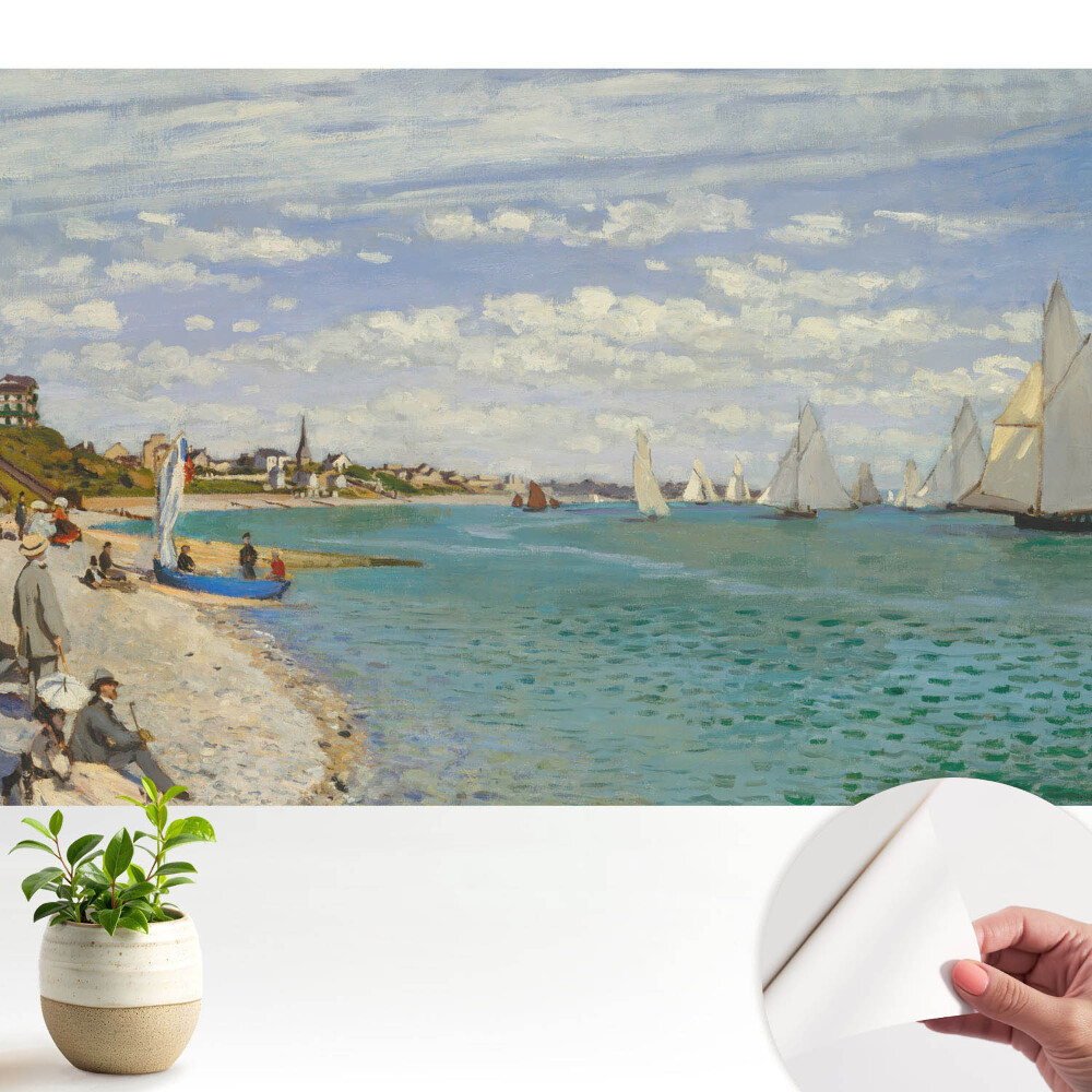 Plajă cu peisaj marin impresionist