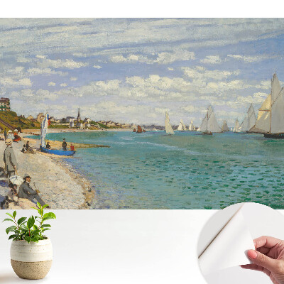 Plajă cu peisaj marin impresionist