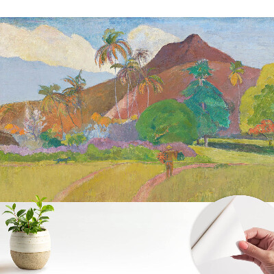 Peisaj tropical cu palmieri