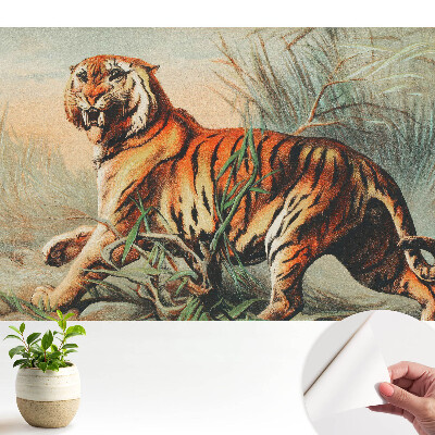 Un tigru maiestuos într-un cadru sălbatic