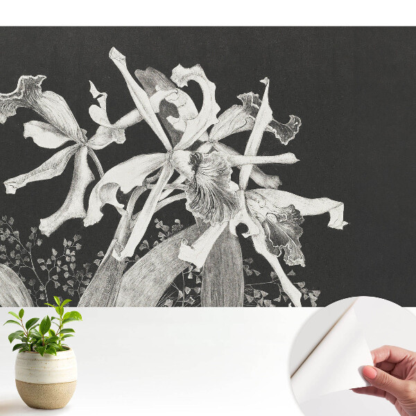 Flori elegante pe un fundal întunecat