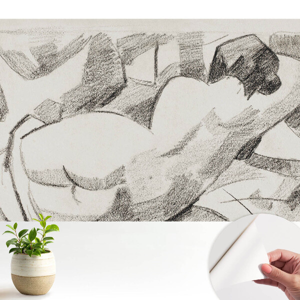 Figură culcată, stil impresionist, atmosferă calmă