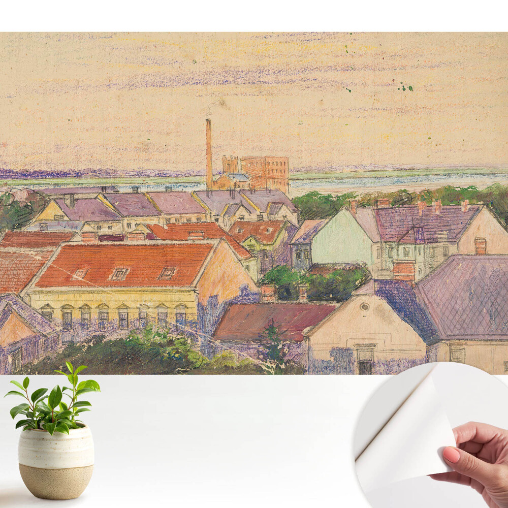 Un oraș atmosferic în nuanțe pastelate