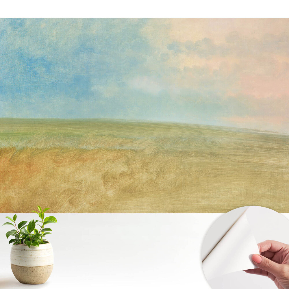 Peisaj pastelat în stil abstract