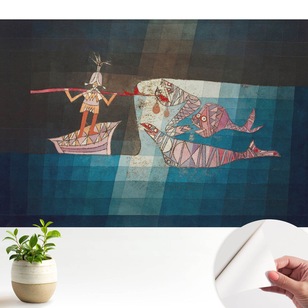 Motive marine abstracte pe o barcă