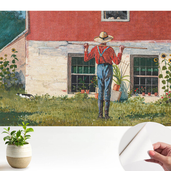 O idilă rustică într-o grădină de la țară