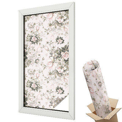 Autocolant geam termopan Frumusețe florală