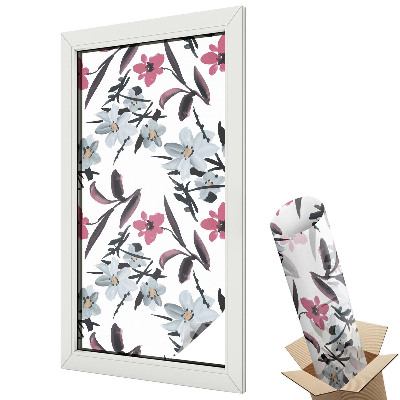 Folie pentru geam Model floral