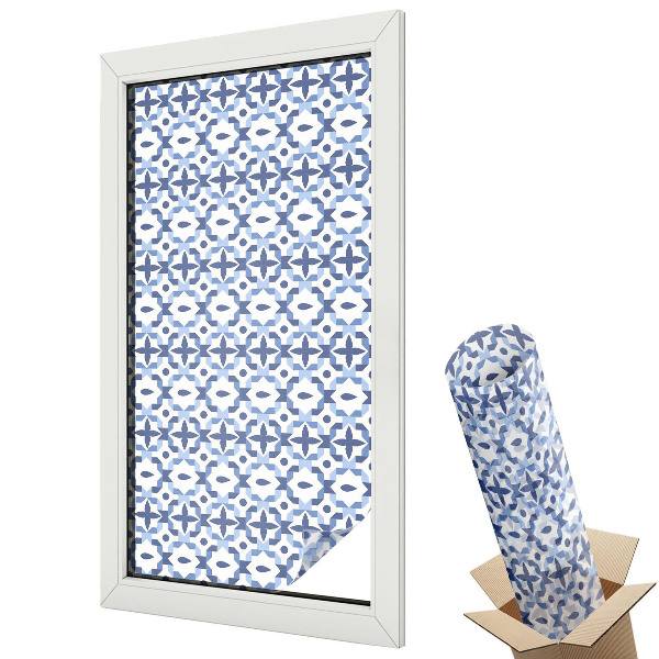 Folie pentru geamuri Mozaic albastru