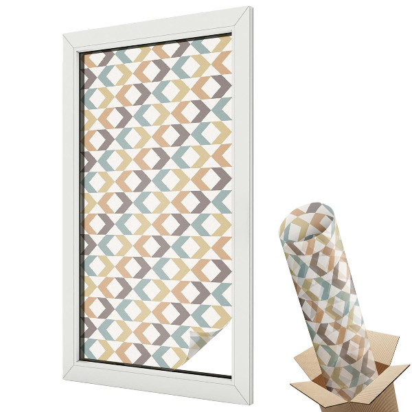 Folie pentru geam Romburi geometrice