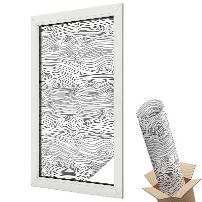 Folie pentru geam Linii de lemn