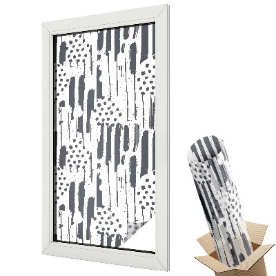 Folie pentru geam Dungi și puncte