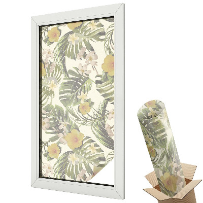 Folie geamuri protecție solară Temă tropicală