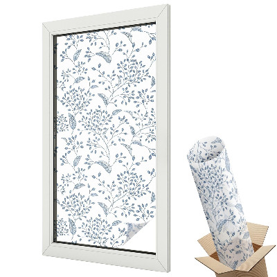 Autocolant geam termopan Motiv vegetal