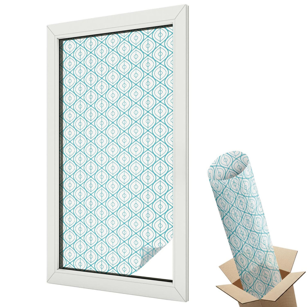 Autocolant geam termopan Simetrie ovală