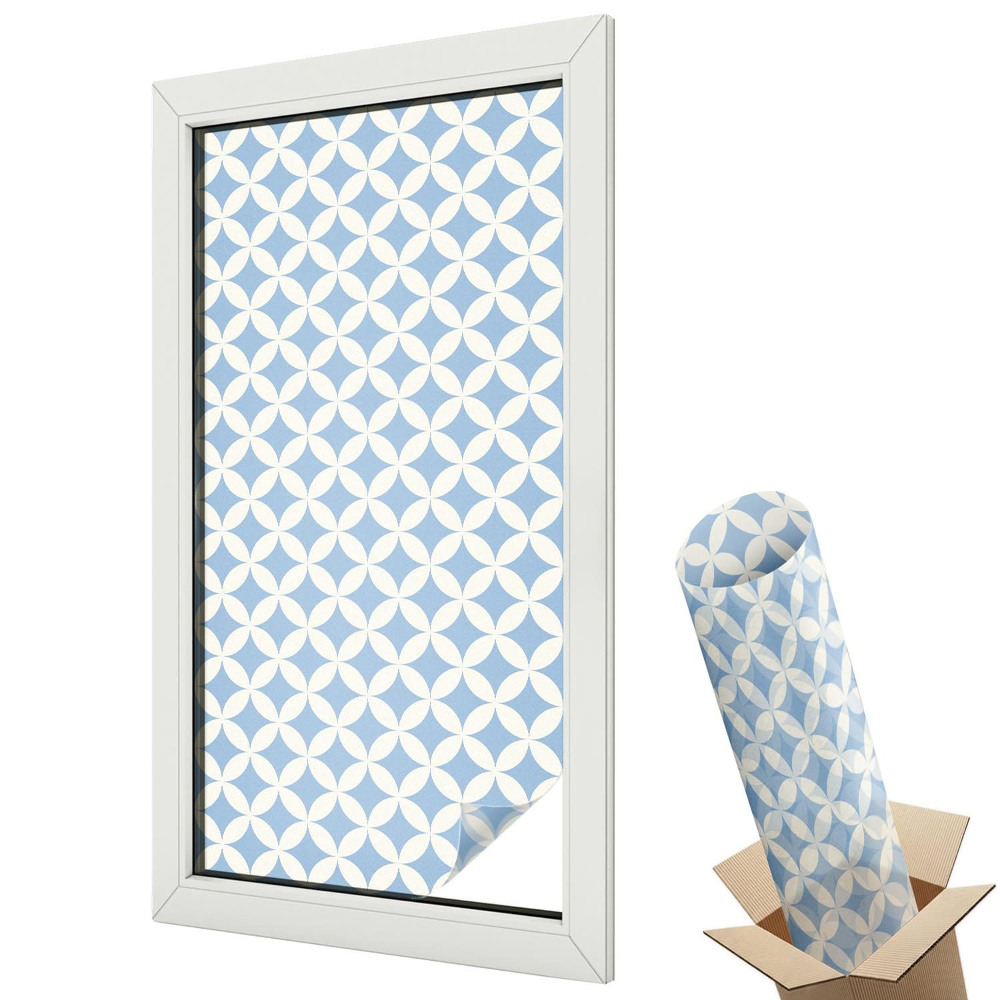 Folie geamuri protecție solară Eleganță geometrică