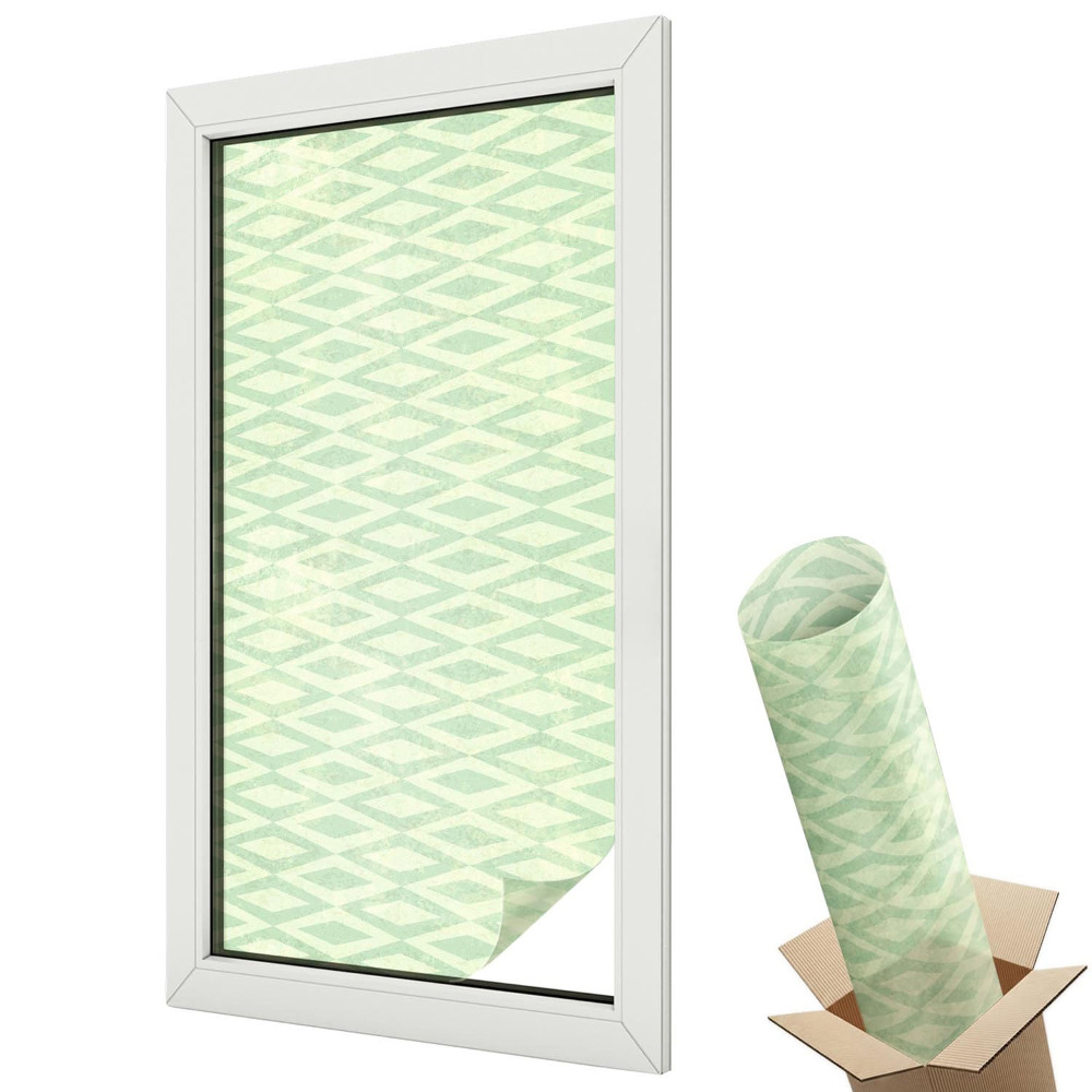 Autocolant geam termopan Romburi verzi