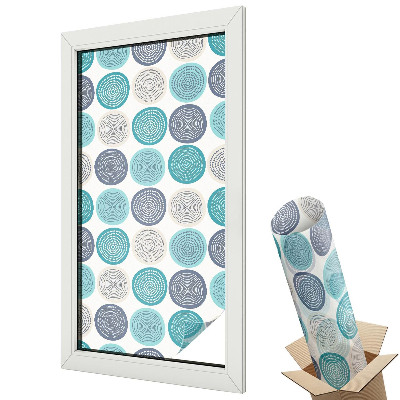 Folie geam protecție solară Cercuri geometrice