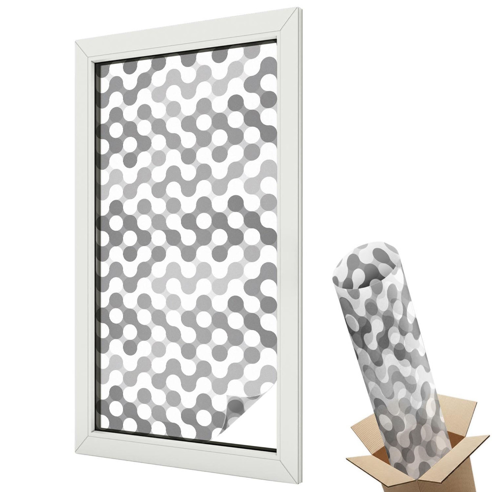 Folie pentru geam Geometria undelor